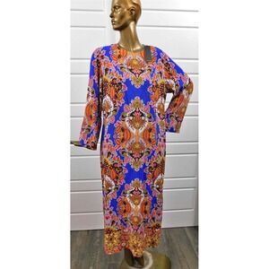 New Kobi Halperin Marley Admiral Multi $548rt Long Maxi Dress sz XL